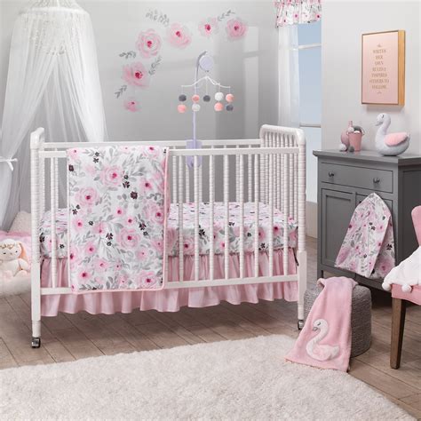 Some possibilities include crib skirts, crib bumpers, crib rail covers, and quilts that are intended for hanging rather than placing in the bed. Crib bedding sets may also contain accessories like diaper stackers, lamps, wall hangings, mobiles, and changing pad covers. Click on any of the available baby crib bedding sets to find out what pieces ...